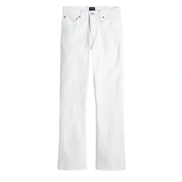 J. Crew white wide leg crop jeans with raw hem 2025 - Picture 2 of 12